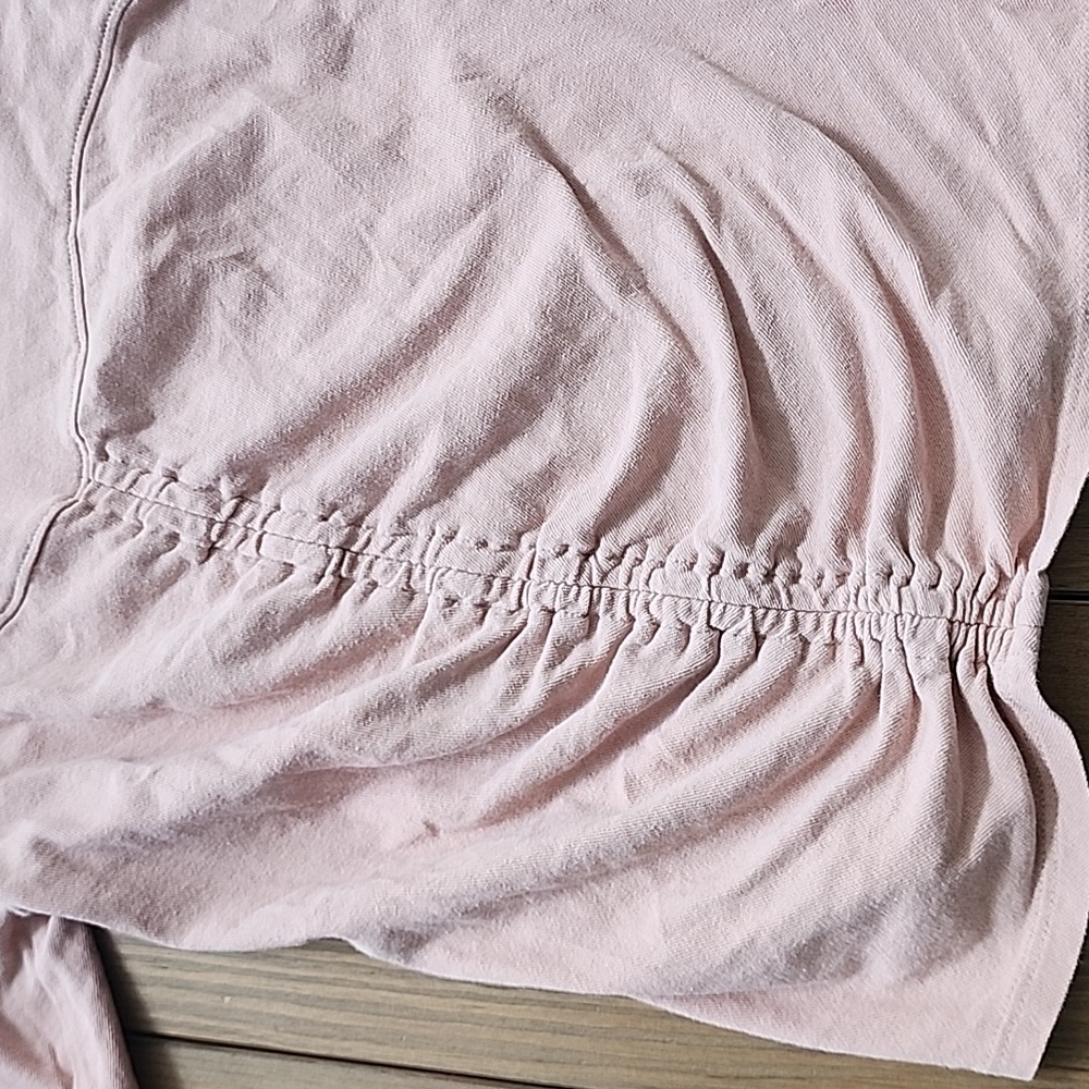 Express Pink Rouched Shirt - Picture 2 of 5